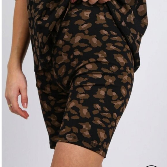 Brunette The Label The Leopard Bike Short Size M/L - Picture 1 of 7